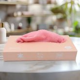 Microfiber cleaning cloths in pull-out box