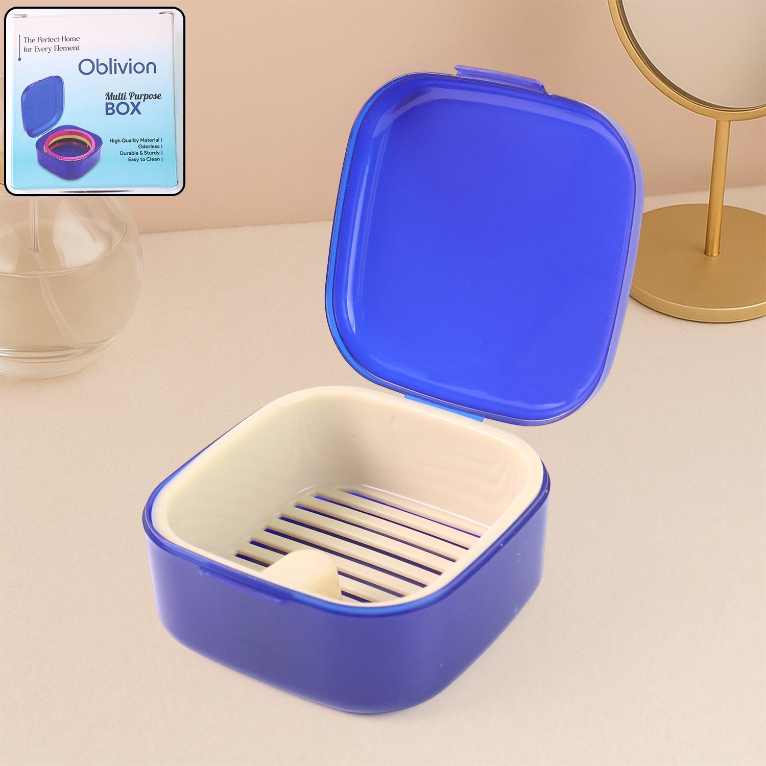 Oblivion Blue Storage Box with Lid