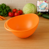 Plastic rice washing bowl strainer, top view