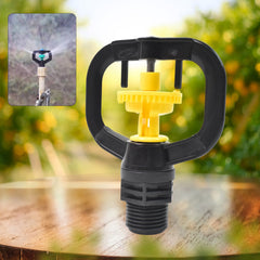 HydroSpin rotating irrigation sprinkler plastic spray nozzle