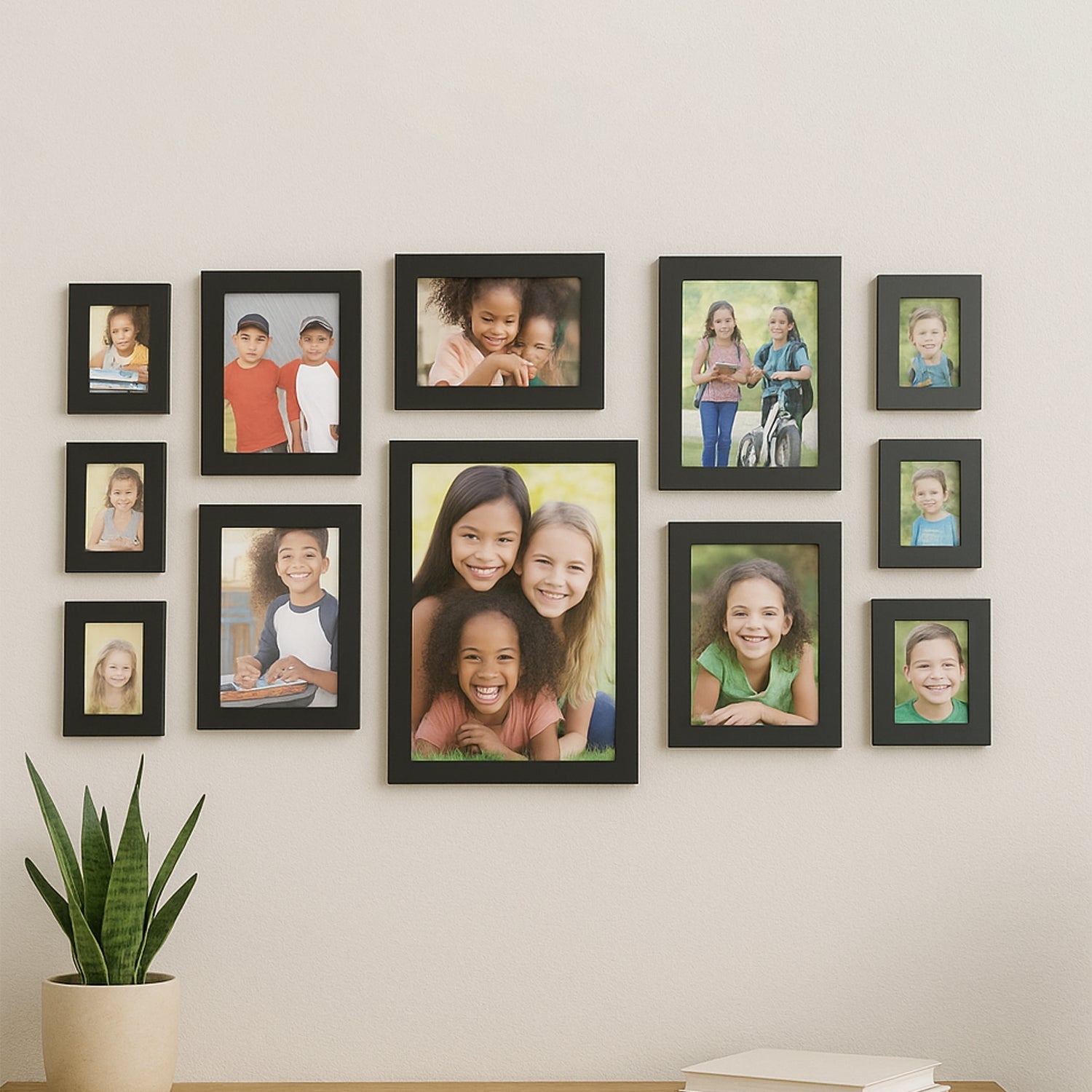 Wall Crest 12-Piece Photo Frame Collection