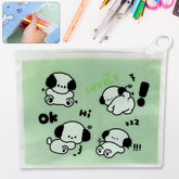 Reusable multipurpose zip pouch with colorful mix designs