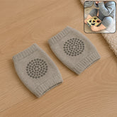 Light Grey Toddler Wool Knit Leg Warmer Knee Guard