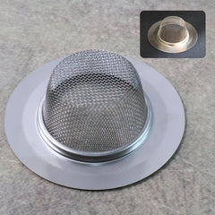 Stainless steel dome-shaped sink strainer