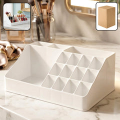 Compact makeup organizer box for dressing table