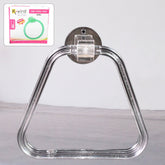 Clear ABS square towel ring wall mounted holder