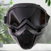 RaceVault off-road motorcycle goggles with mask front view