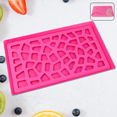 Plastic Kitchen Tray with Modern Hollow Design (40x25 cm)