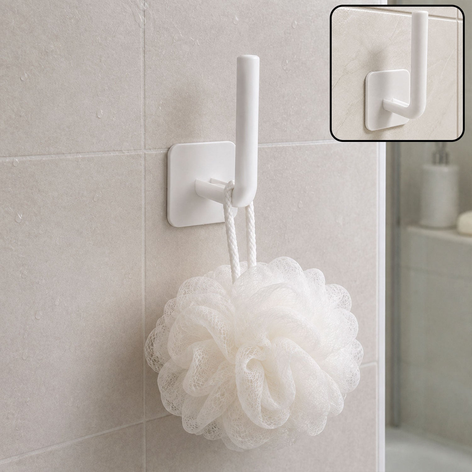 Self adhesive wall hook bathroom towel