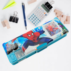 Closed cartoon geometry box with fun print