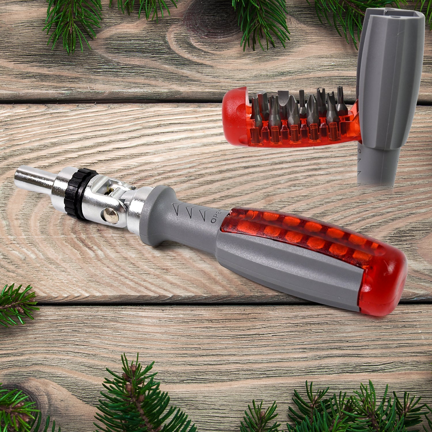 Multi Bits Ratchet Screwdriver Set with Adjustable Angle