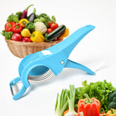 2-in-1 Vegetable & Fruit Multi Cutter with 5 Blades and Peeler