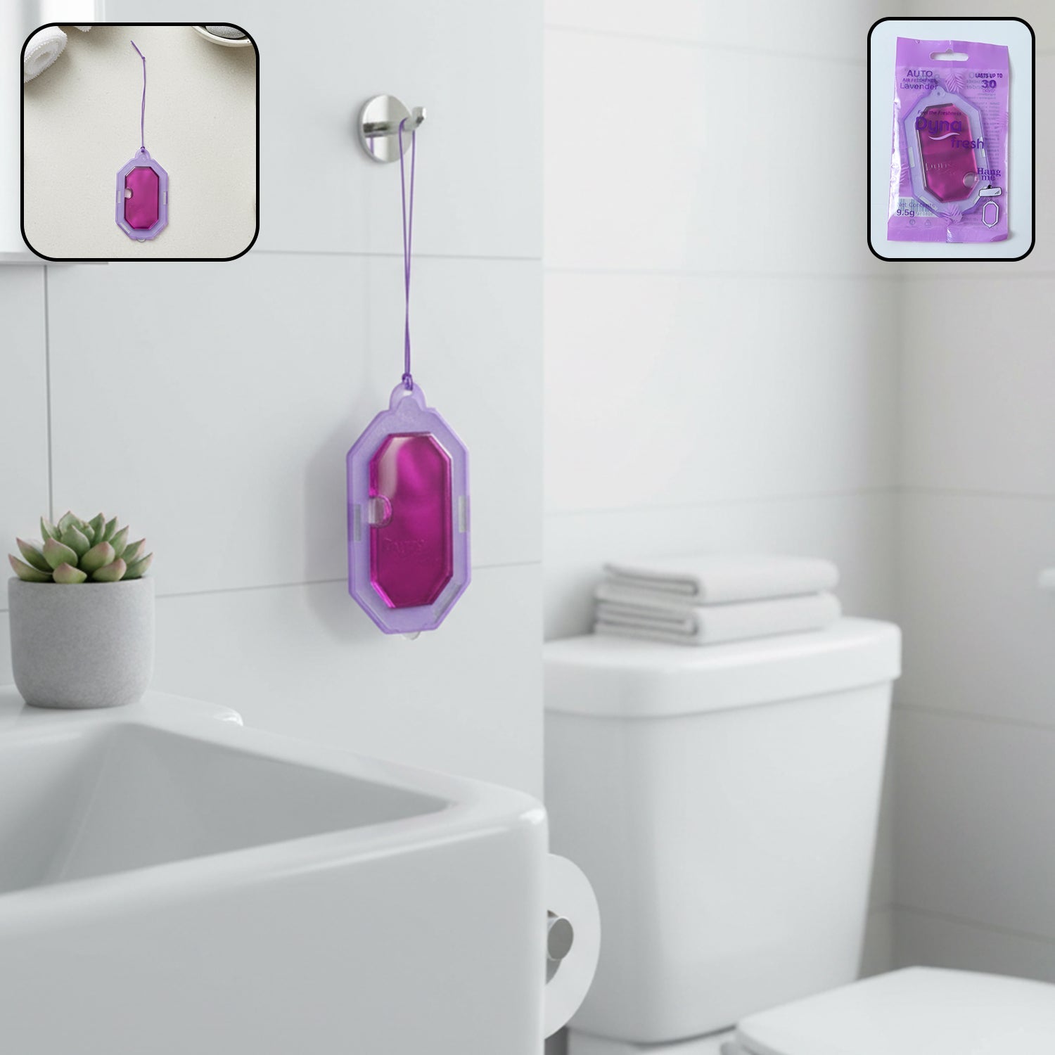 Hanging lavender gel air freshener