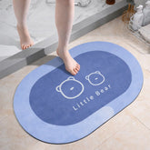 Premium Little Bear Printed Soft Non-Slip Bath Mat (1 Pc, 118x79 Cm)
