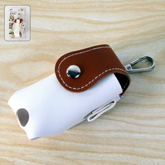 Golf tees holder and mini ball pouch front view