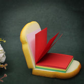 Multicolor sandwich-shaped sticky notes pack