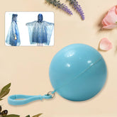 Kids disposable clear plastic raincoat with hood and attachable case