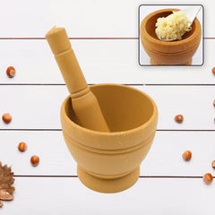 Smooth non-porous surface mortar and pestle
