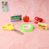 6 in 1 Multipurpose Mini Stationery Kit with stapler and scissors