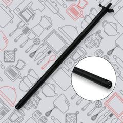 Long stainless steel gas lighter angled view