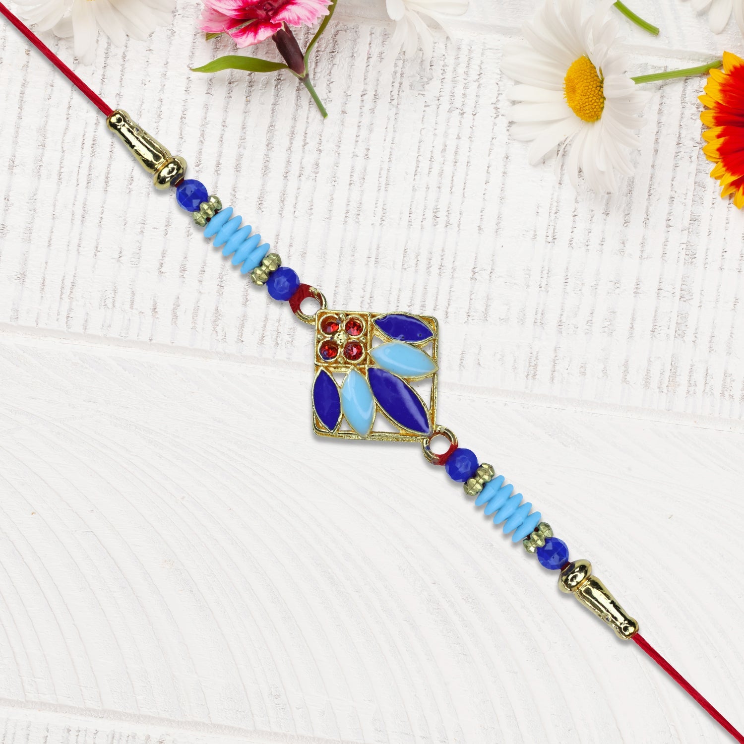 Blue Petal Rakhi