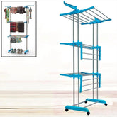 Heavy Duty Stainless Steel 3 Layer Foldable Cloth Drying Stand