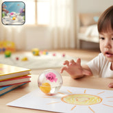 Light-Up Transparent Bouncy Ball with floating glitter