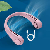 Portable bladeless neck fan front view