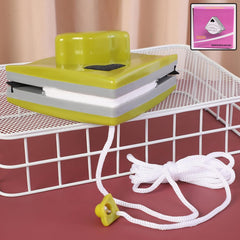 Magnetic window cleaner with durable ABS and rubber strips
