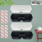 Wall mounted sunglasses holder set on white wall