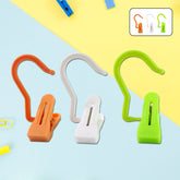 Multipurpose Hanging Hook Clip in assorted colors