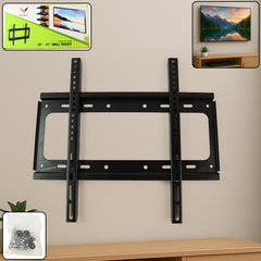 Slim tough TV wall bracket mounting a flat screen TV