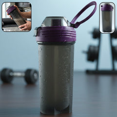 700 ML protein shaker bottle with gym background