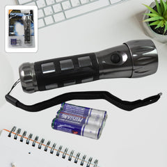 Aluminium LED & Xenon Hand Torch with Rubber Grip