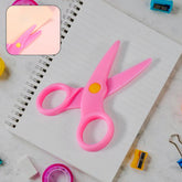 Child-safe plastic scissors set for toddlers with round tips