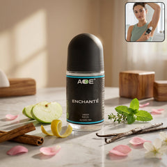 AOE Blue Roll-On Deodorant 50ML Bottle Front View