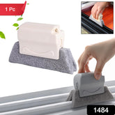 Handheld window groove cleaning brush front view
