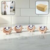 Wall Mounted Broom and Mop Holder Clips 4 Pc Set
