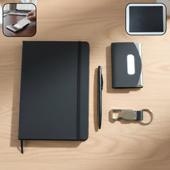 Premium 4 in 1 travel essentials stationery combo set