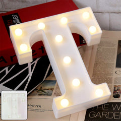 Decorative LED Marquee Alphabet Letter Light “T†(1 Pc)