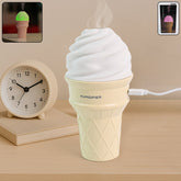 Ice Cream Cone Humidifier with LED light on desk