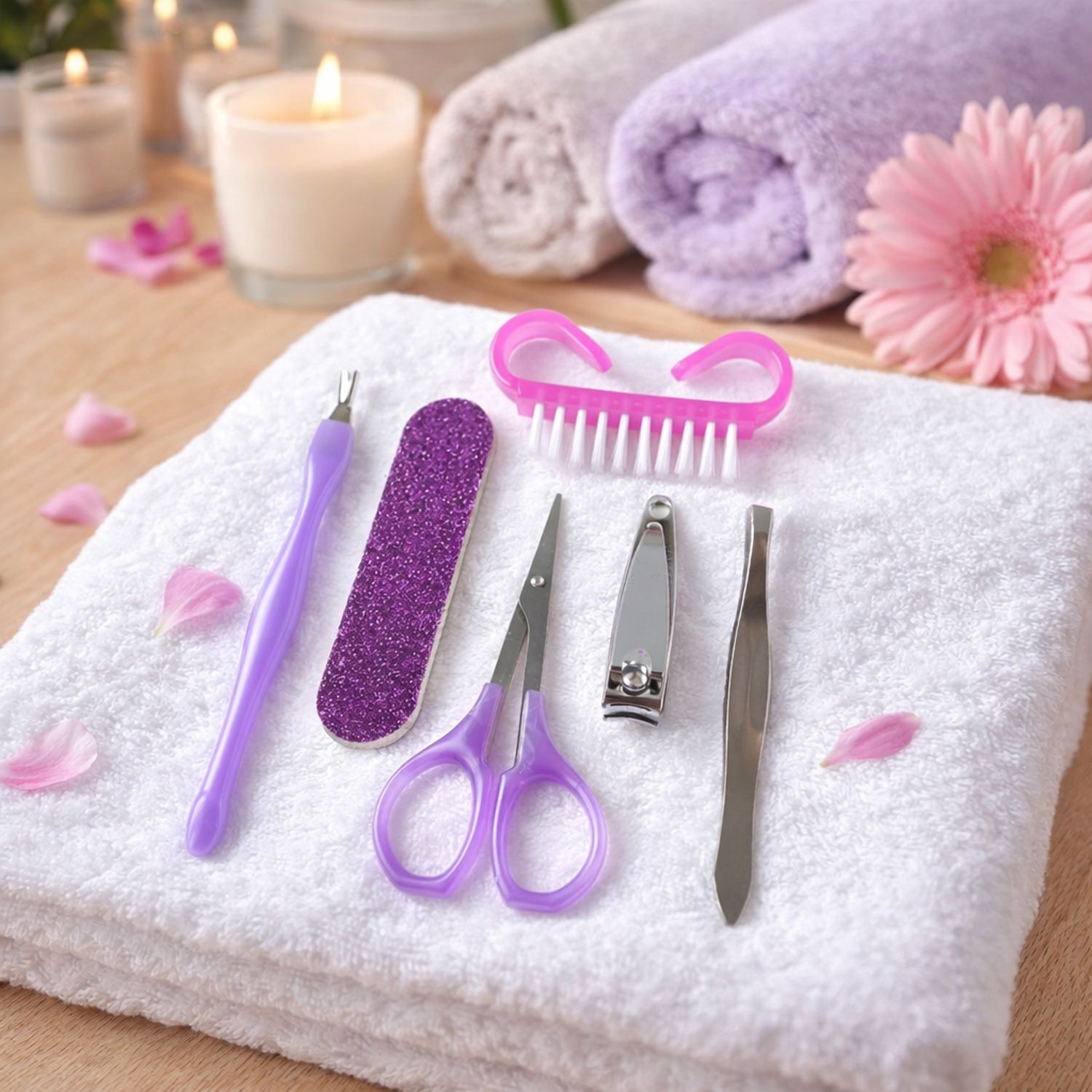 6 in 1 Manicure Pedicure Nail Care Grooming Kit