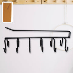 Cup holder rack installed under a kitchen cabinet