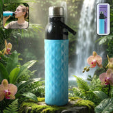 Plastic 1100 ML Approx Diamond Texture Sports Water Bottle (1 Pc)
