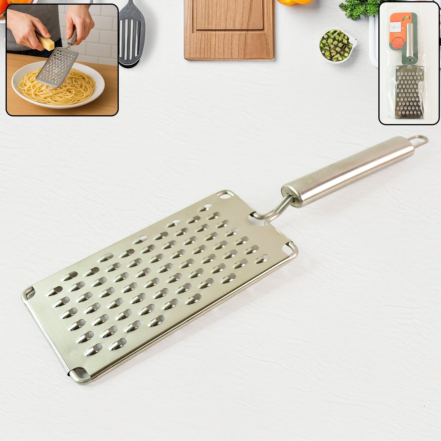 Apex Premium Stainless Steel Vegetable Grater set display
