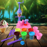 Scoop Play Set with colorful dough and ice cream maker for kids