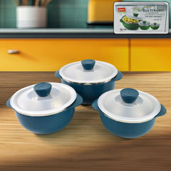 Apex Microwave-Safe Serving Bowl Set with Lids