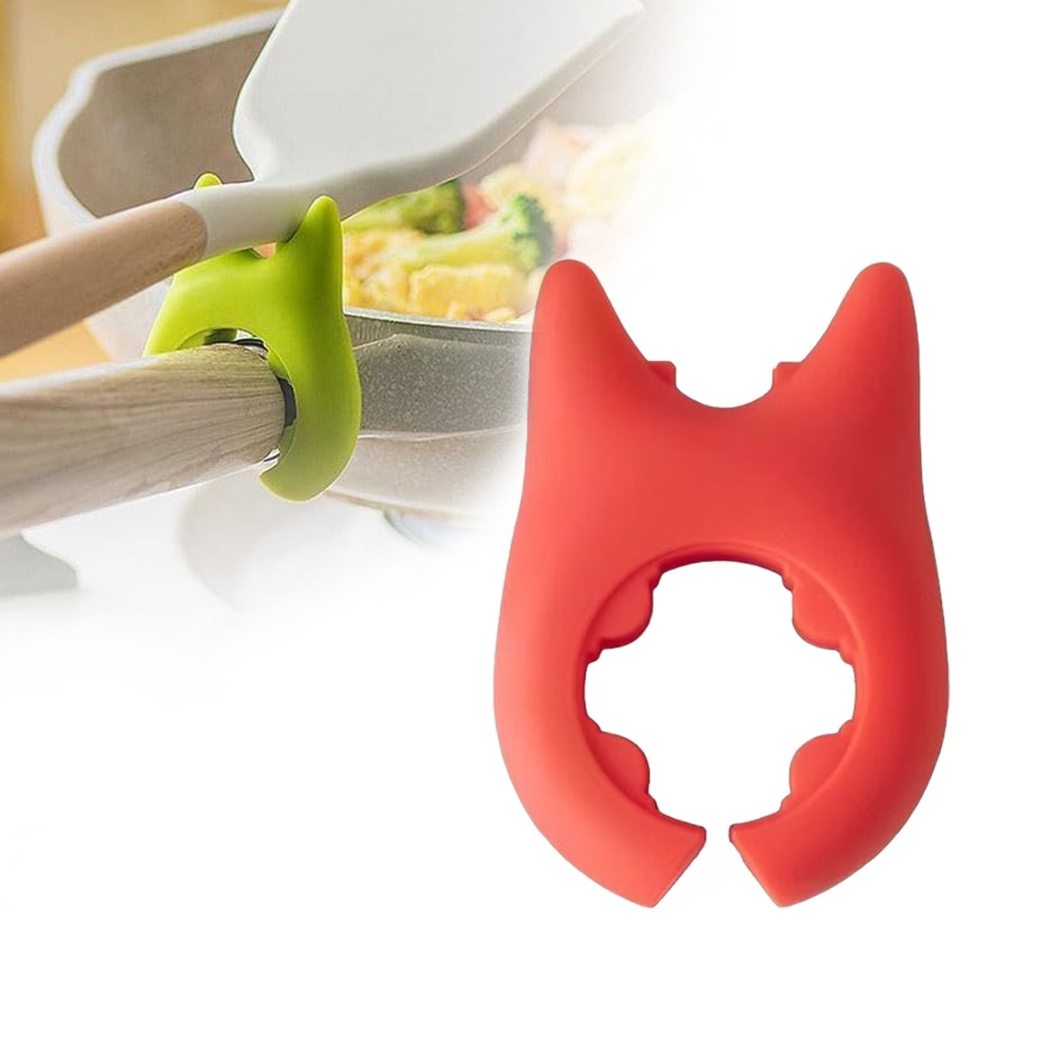 Adjustable Plastic Pot Holder with Cat Ear Design