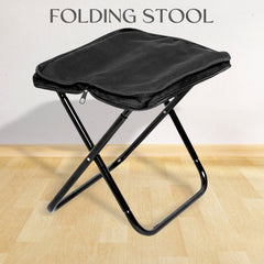 Folding Camping Stool in use outdoors