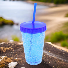 Plastic Reusable Sipper Tumbler in mixed colors